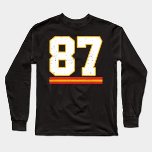 Number 87 Kansas City - Travis Kelce Long Sleeve T-Shirt